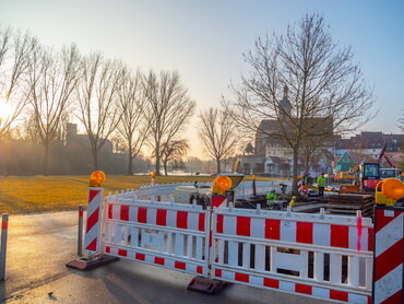 Kiesplatz Sanierung Leitungen